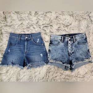 Lot EXPRESS High Waisted Mom Shorts & Shortie Denim Shorts Sz 0